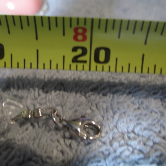 20 Inch Clear Stone Chips & Black Stone Necklace - Picture 4 of 4